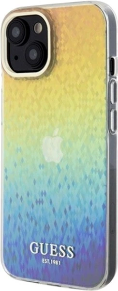 Etui Guess IML Faceted Mirror Disco Iridescent do Apple iPhone 15/14/13 Multicolor (GUHCP14SHDECMI) - obraz 2