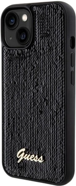 Etui Guess Sequin Script Metal do Apple iPhone 15/14/13 Black (GUHCP14SPSFDGSK) - obraz 2