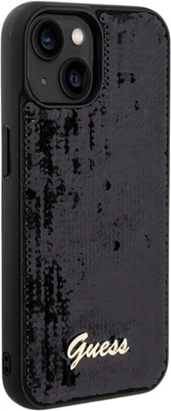 Etui Guess Sequin Script Metal do Apple iPhone 15/14/13 Black (GUHCP14SPSFDGSK) - obraz 4