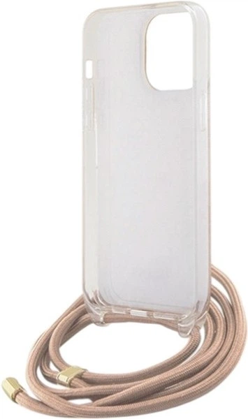 Etui Guess Crossbody Cord 4G Print do Apple iPhone 15 Pro Pink (GUHCP15LHC4SEP) - obraz 6