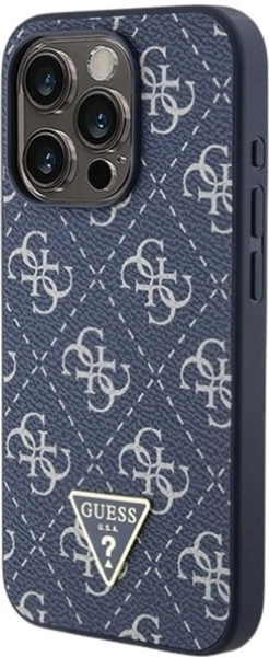 Панель Guess 4G Triangle Metal Logo для Apple iPhone 15 Pro Blue (GUHCP15LPG4GPB) - зображення 2