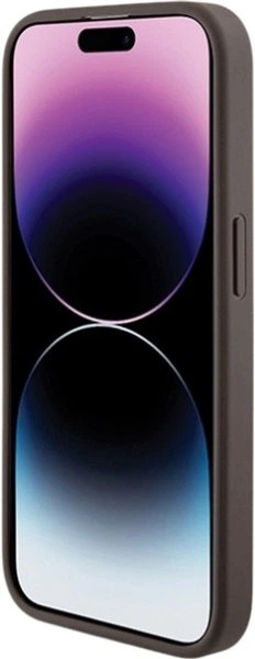 Etui Guess Grip Stand 4G Triangle Strass do Apple iPhone 15 Pro Brown (GUHCP15LPGS4TDW) - obraz 6