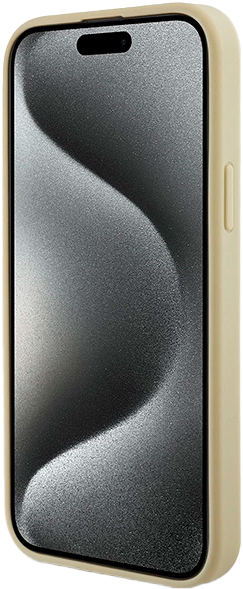 Etui Guess Leather 4G Metal Logo Strass do Apple iPhone 13/14/15 Gold (3666339151003) - obraz 5