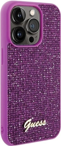 Etui Guess Disco Metal Script do Apple iPhone 15 Pro Fuchsia (GUHCP15LPMSDGSF) - obraz 4