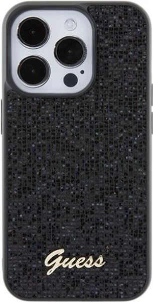 Панель Guess Disco Metal Script для Apple iPhone 15 Pro Black (GUHCP15LPMSDGSK) - зображення 3