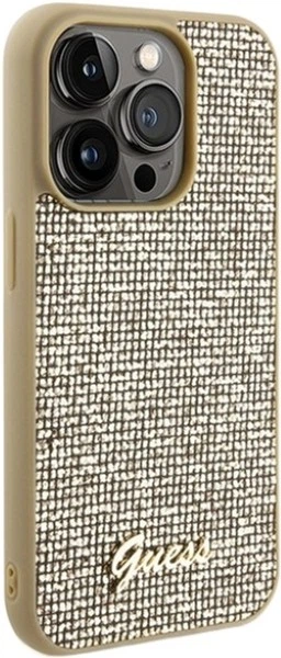 Etui Guess Disco Metal Script do Apple iPhone 15 Pro Gold (GUHCP15LPMSDGSD) - obraz 4