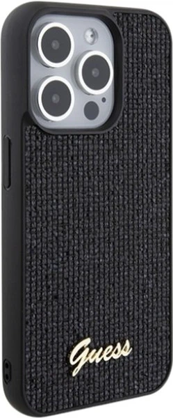 Панель Guess Disco Metal Script для Apple iPhone 15 Pro Black (GUHCP15LPMSDGSK) - зображення 4