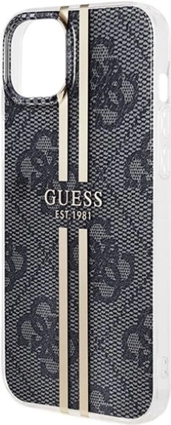 Панель Guess IML 4G Gold Stripe для Apple iPhone 15 Plus/14 Plus Black (GUHCP15MH4PSEGK) - зображення 6