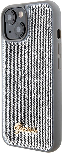 Etui Guess Sequin Script Metal do Apple iPhone 15/14/13 Silver (GUHCP15SPSFDGSS) - obraz 2