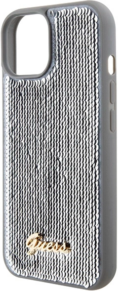 Etui Guess Sequin Script Metal do Apple iPhone 15/14/13 Silver (GUHCP15SPSFDGSS) - obraz 6