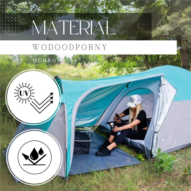 Namiot kempingowy Springos 345 x 185 x 125 cm PT029 (5907719481227) - obraz 18