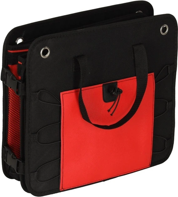 Автомобільний органайзер KIK для багажника 58 x 37 x 32 см Чорно-червоний (5903039766778) - зображення 8