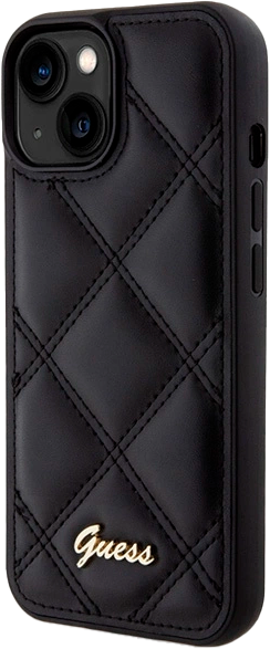 Etui Guess Quilted Metal Logo do Apple iPhone 15/14/13 Black (3666339149604) - obraz 2