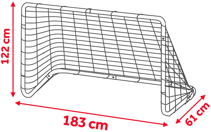 Bramka piłkarska Neo-Sport NS-492 183 x 122 x 61 cm (5903890625412) - obraz 2
