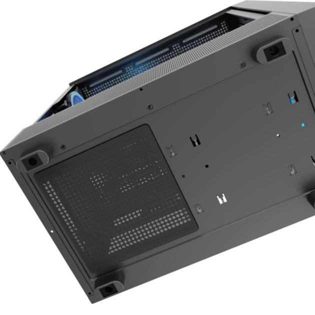Геймерський корпус для ПК Miditower, сталь та пластик, ARGB підсвічування, ATX/Micro ATX/Mini-ITX, чорний - зображення 7