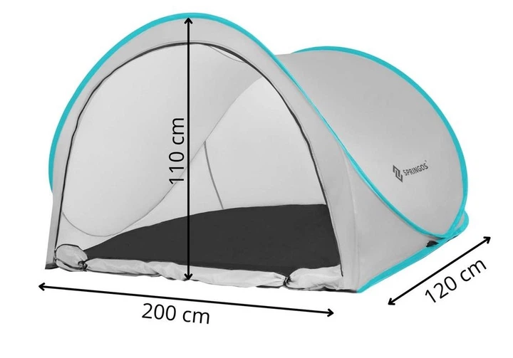 Намет пляжний Springos POP UP 200 x 120 см PT014 (5907719418681) - зображення 7