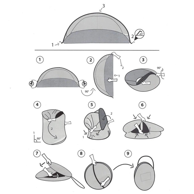 Намет пляжний Springos POP UP 200 x 120 см PT014 (5907719418681) - зображення 14