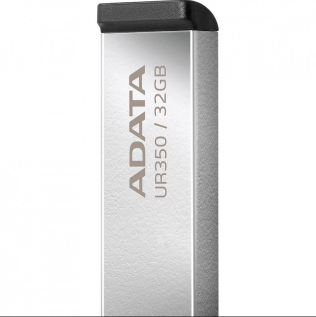 Флеш-накопитель USB 3.2 32ГБ, защита от пыли и воды, металл, серебристо-черный - изображение 4