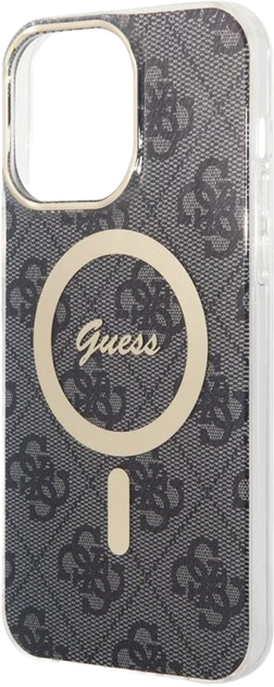 Панель Guess IML 4G MagSafe для Apple iPhone 15 Pro Black (3666339194567) - зображення 5