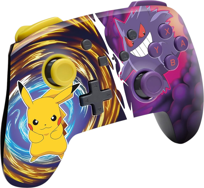 Контролер PowerA Enhanced Wireless Controller for Nintendo Switch Pikachu vs.Gengar (NSGP0420-01) - зображення 2