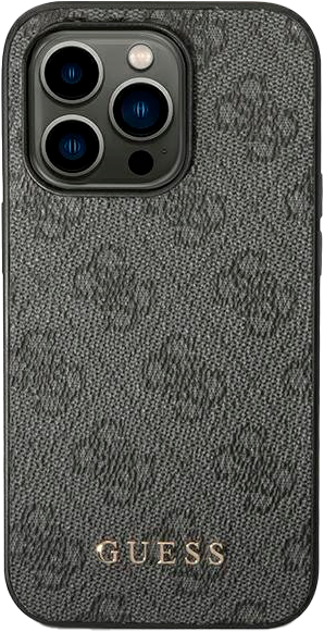 Панель Guess 4G Metal Gold Logo для Apple iPhone 15 Pro Max Grey (3666339171773) - зображення 3