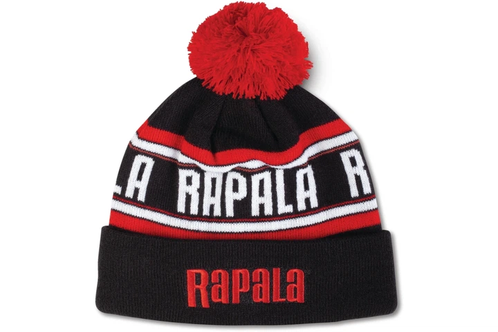 Шапка Rapala Pom Beanie Black Red (9721200101) - Фото 1 Шапка Rapala Pom Beanie Black Red (9721200101) - изображение 1