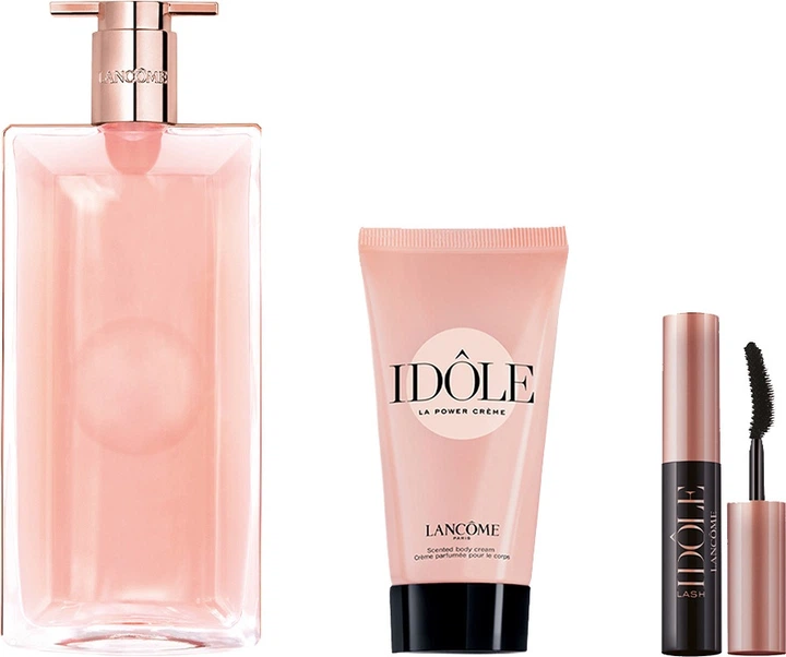 Zestaw damski Lancome Idole Woda perfumowana 50 ml + Balsam do ciała 50 ml + Tusz do rzęs 2.5 ml (3614274654400) - obraz 2