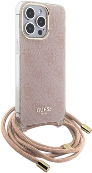 Панель Guess Crossbody Cord 4G Print для Apple iPhone 15 Pro Max Pink (3666339148379) - зображення 3