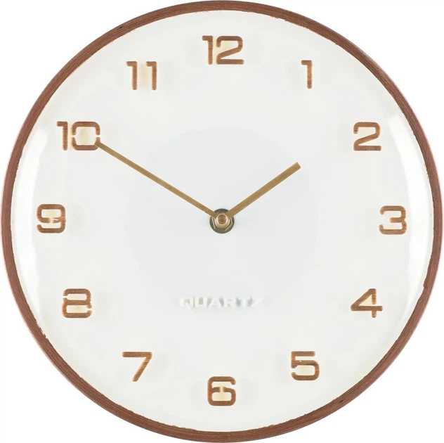 Настінний годинник 4Living Caserta 25 см Білий (6410416407555) - зображення 1