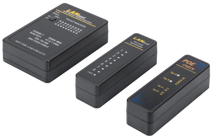 Кабельний тестер Digitus DN-14001-1 (DN-14001-1) (955555912596887) - Уцінка - зображення 1