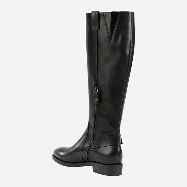 Kozaki damskie skórzane Geox D162UC00043-C9999 38 Czarne (8050036252159) (955555906560311) - Outlet - obraz 4