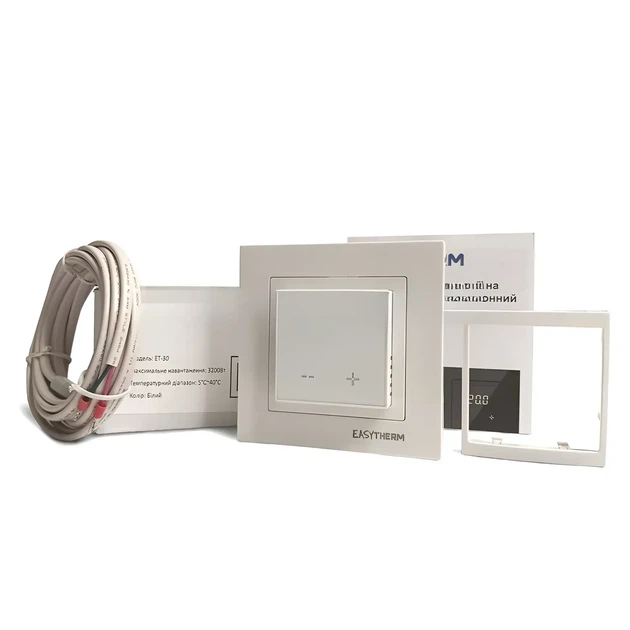 Терморегулятор Easytherm ET-40 Wi-Fi для электрического теплого пола с сенсорным экраном и защитой от детей белый 16 А 3200 Вт - изображение 7