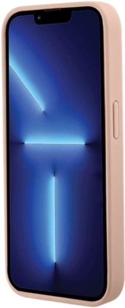 Панель Guess Croco Triangle Metal Logo для Apple iPhone 15 Pro Max Pink (3666339152291) - зображення 5