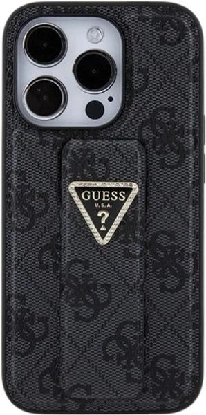 Панель Guess Grip Stand 4G Triangle Strass для Apple iPhone 15 Pro Max Black (3666339197322) - зображення 3