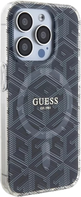 Панель Guess IML GCube MagSafe для Apple iPhone 15 Pro Black (3666339221867) - зображення 4