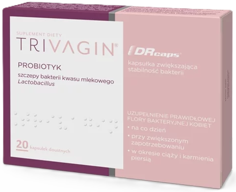 Suplement diety Verco Trivagin 20 kapsułek (5906716507374) - obraz 1