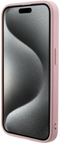 Панель Guess Saffiano Iridescent Script для Apple iPhone 15 Pro Max Pink (3666339224813) - зображення 5