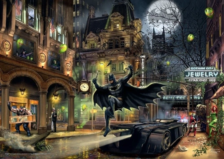 Puzzle Schmidt T.Kinkade Batman Gotham City 1000 elementów 113546 (4001504575885) - obraz 2