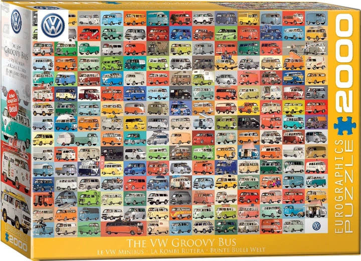 Puzzle Eurographics The Volkswagen groovy bus 2000 elementów 8220-0783 (628136207836) - obraz 1