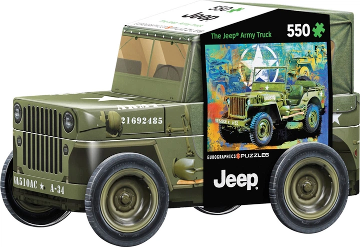 Puzzle Eurographics The Jeep army truck 550 elementów 8551-5598 (628136655989) - obraz 1