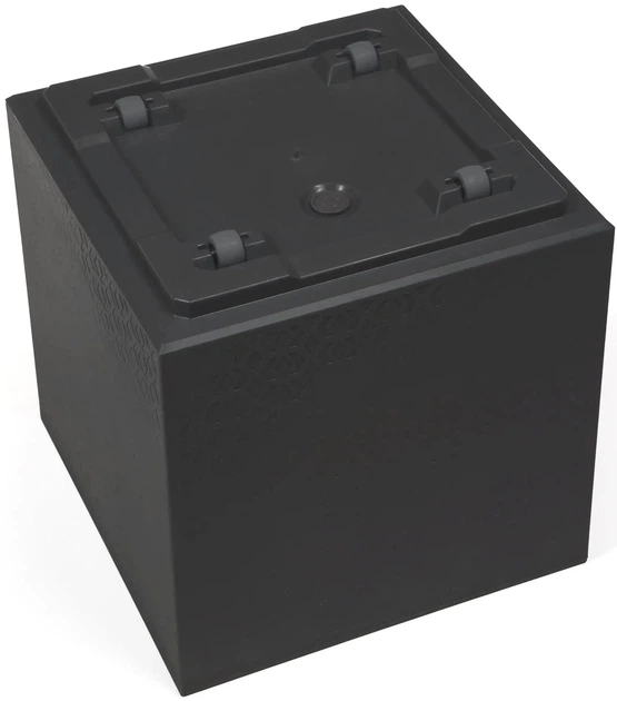 Doniczka Lamela Karo tworzywo sztuczne antracyt 78 x 40 cm (9829361) (5900119829361) - obraz 3