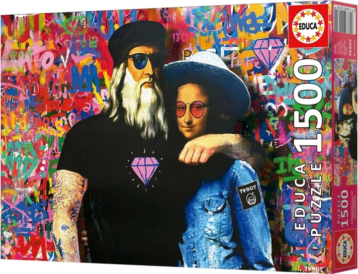 Пазл Educa Лео і Ліза TV boy 1500 елементів 113444 (8412668201811) - зображення 2