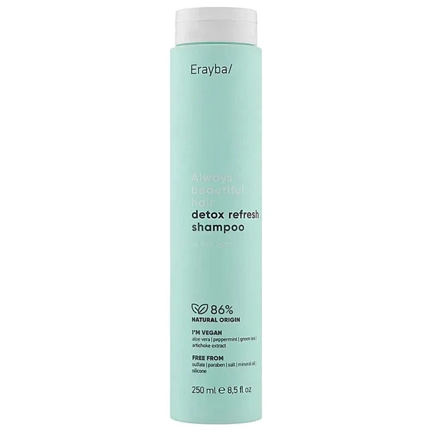 Шампунь Erayba ABH Detox Refresh очищающий 250 мл - Фото 1 Шампунь Erayba ABH Detox Refresh очищающий 250 мл - изображение 1