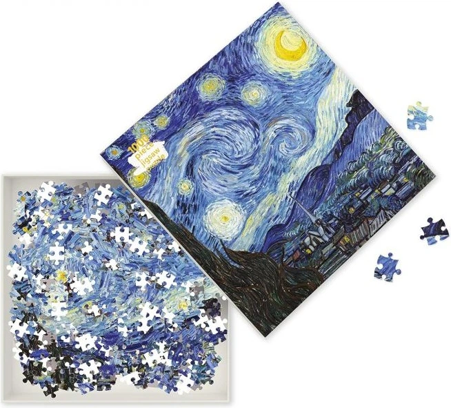 Пазл Flame Tree Вінсент ван Гог Зоряна ніч 1000 елементів FTJP004 (9781786644893) - зображення 2