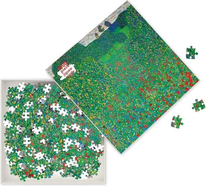 Puzzle Flame Tree Piatnik Gustav Klimt Pole maków 1000 elementów FTJP038 (9781787558823) - obraz 2