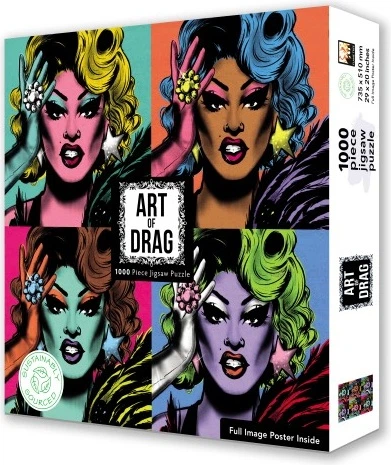 Puzzle Flame Tree Drag queen Art of drag 1000 elementów (9781804176757) - obraz 2