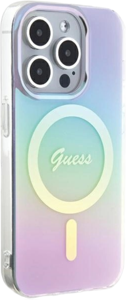 Панель Guess IML Iridescent MagSafe для Apple iPhone 15 Pro Purple (3666339154806) - зображення 4