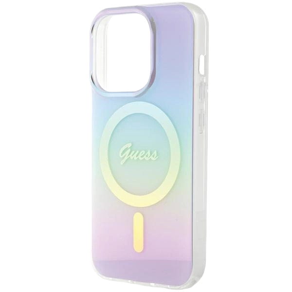 Панель Guess IML Iridescent MagSafe для Apple iPhone 15 Pro Purple (3666339154806) - зображення 6