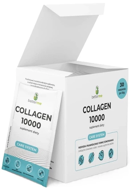 Suplement diety Better Me Collagen 10000 Care System 30 saszetek (5905123512117) - obraz 1