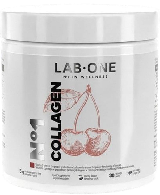 Suplement diety Lab One Collagen N°1 Wiśnia 200 g (5906630601592) - obraz 1